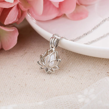 Luminous Glow In The Dark Lotus Flower Necklace-Your Soul Place
